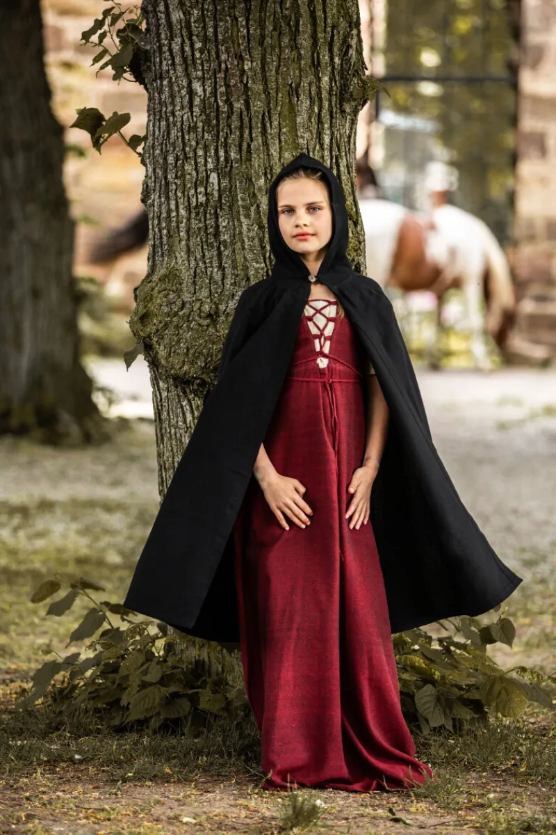 Flash Sale Leonardo Carbone Mittelalter Kinderumhang "Cecilia" Schwarz