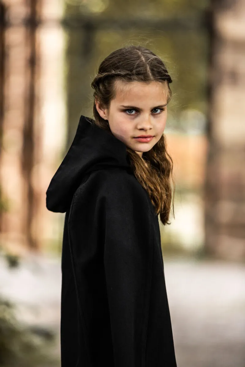 Flash Sale Leonardo Carbone Mittelalter Kinderumhang "Cecilia" Schwarz