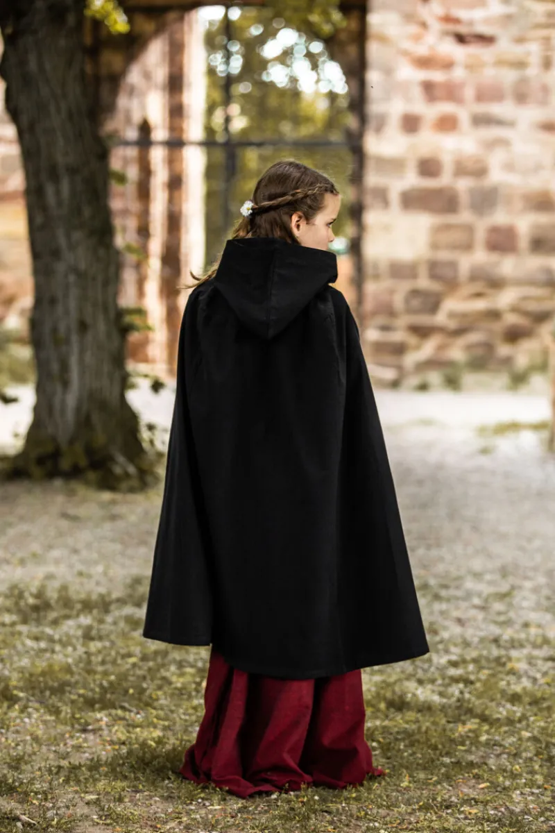 Flash Sale Leonardo Carbone Mittelalter Kinderumhang "Cecilia" Schwarz