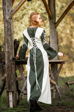 Best Leonardo Carbone Mittelalter Kleid Amalia Natur/Grün