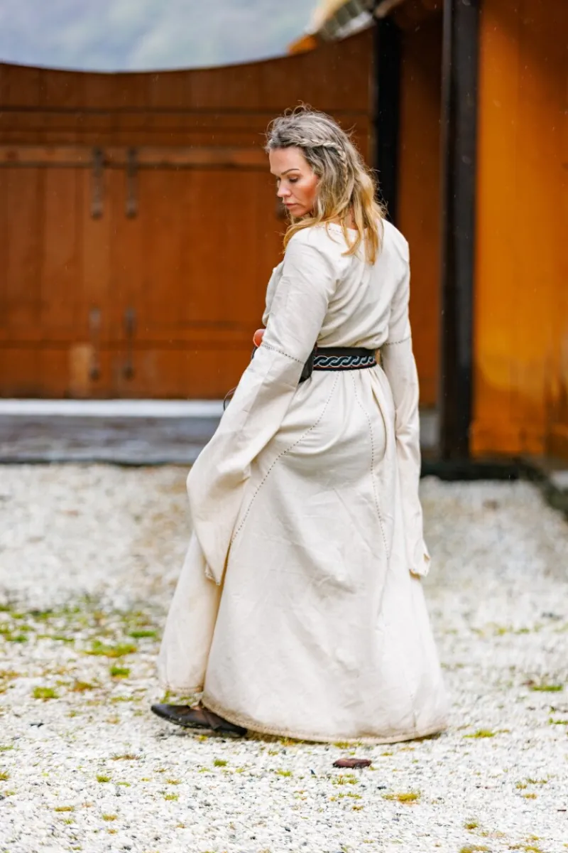 Best Leonardo Carbone Mittelalter Kleid "Begina" Natur