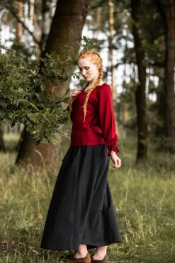 Fashion Leonardo Carbone Mittelalterbluse "Edith" Rot
