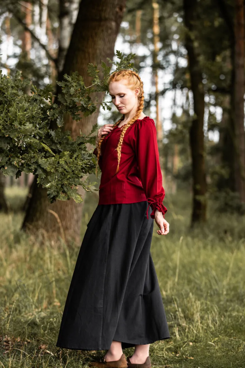 Fashion Leonardo Carbone Mittelalterbluse "Edith" Rot