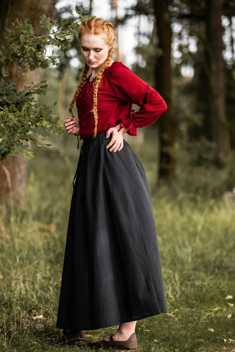 Fashion Leonardo Carbone Mittelalterbluse "Edith" Rot