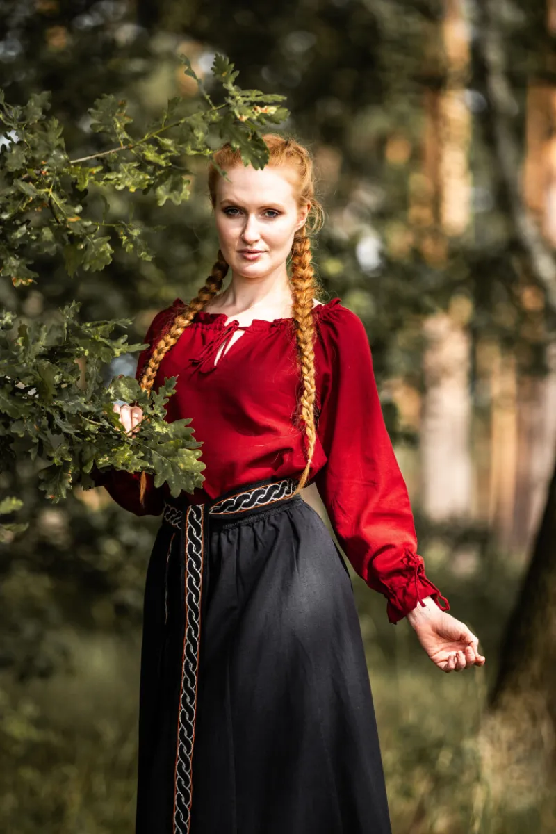 Fashion Leonardo Carbone Mittelalterbluse "Edith" Rot