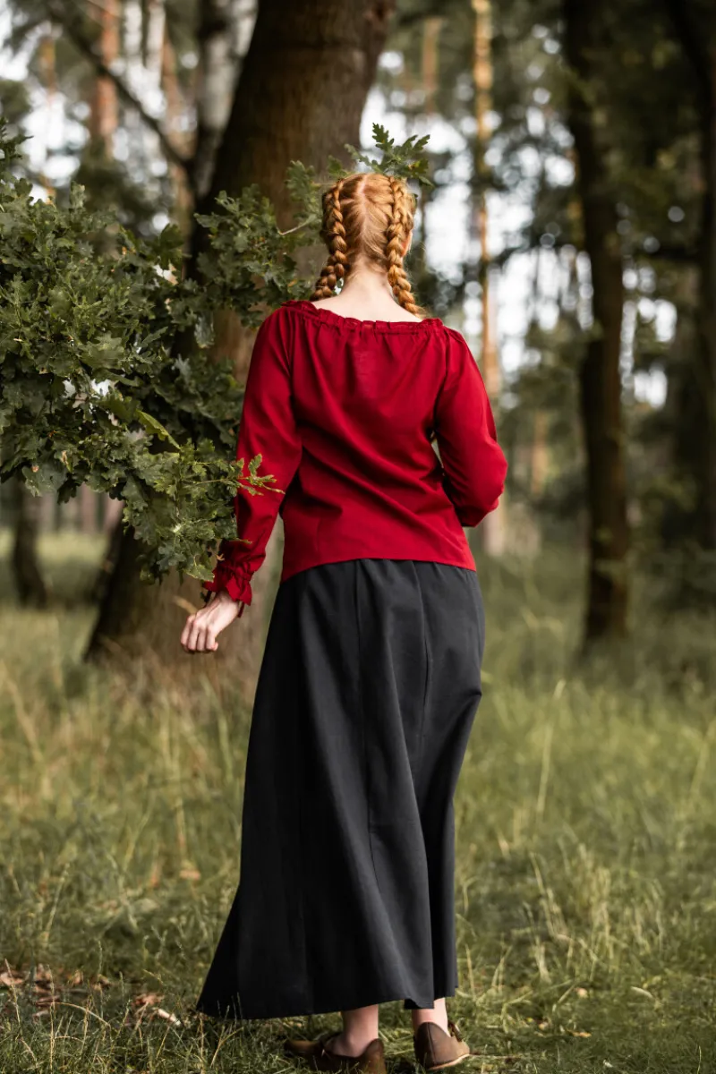 Fashion Leonardo Carbone Mittelalterbluse "Edith" Rot