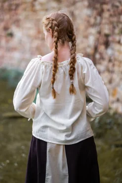 Store Leonardo Carbone Mittelalterbluse mit Spitze