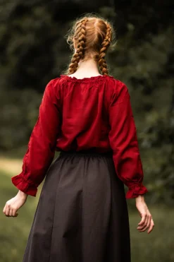 Best Leonardo Carbone Mittelalterbluse mit Spitze