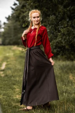 Best Leonardo Carbone Mittelalterbluse mit Spitze
