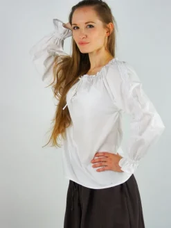 Store Leonardo Carbone Mittelalterbluse mit Spitze