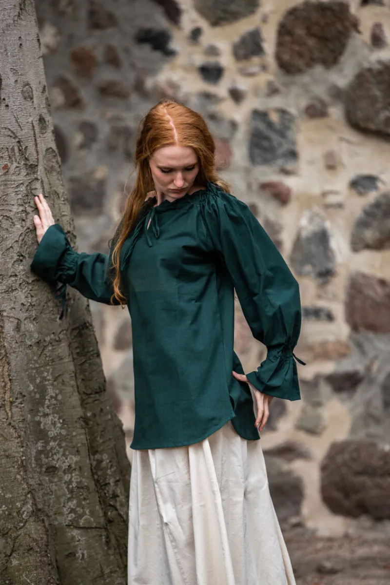 Flash Sale Leonardo Carbone Mittelalterbluse "Morgan" Grün
