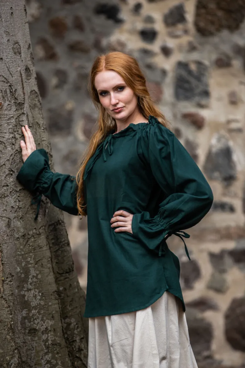Flash Sale Leonardo Carbone Mittelalterbluse "Morgan" Grün