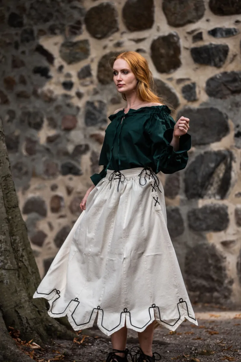 Flash Sale Leonardo Carbone Mittelalterbluse "Morgan" Grün