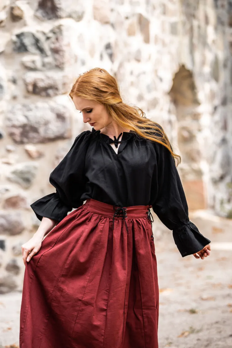 Cheap Leonardo Carbone Mittelalterbluse "Morgan" Schwarz