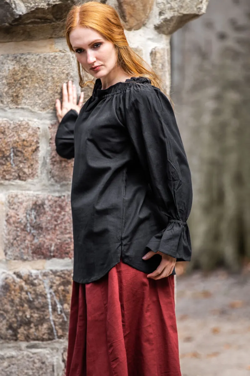 Cheap Leonardo Carbone Mittelalterbluse "Morgan" Schwarz
