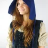 Shop Leonardo Carbone Mittelalter-Bundhaube "Claire" Blau