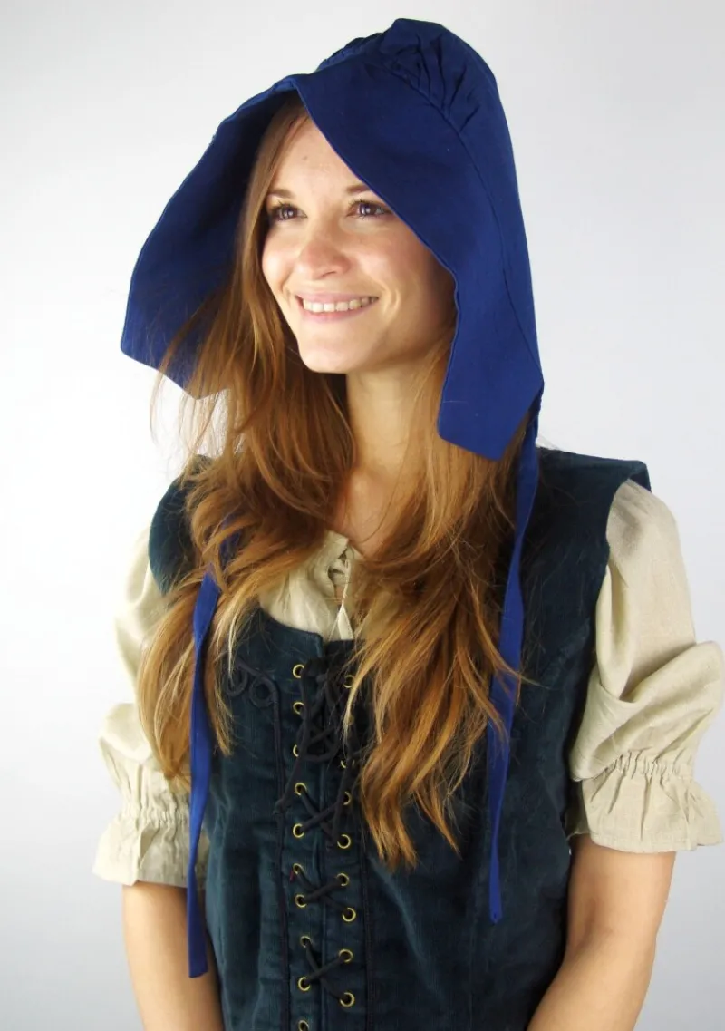 Shop Leonardo Carbone Mittelalter-Bundhaube "Claire" Blau