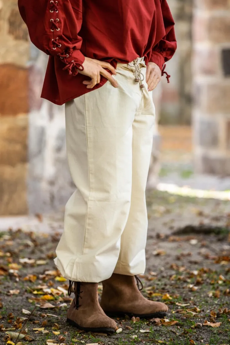 Fashion Leonardo Carbone Mittelalter-Bundhose "Gerold" Natur