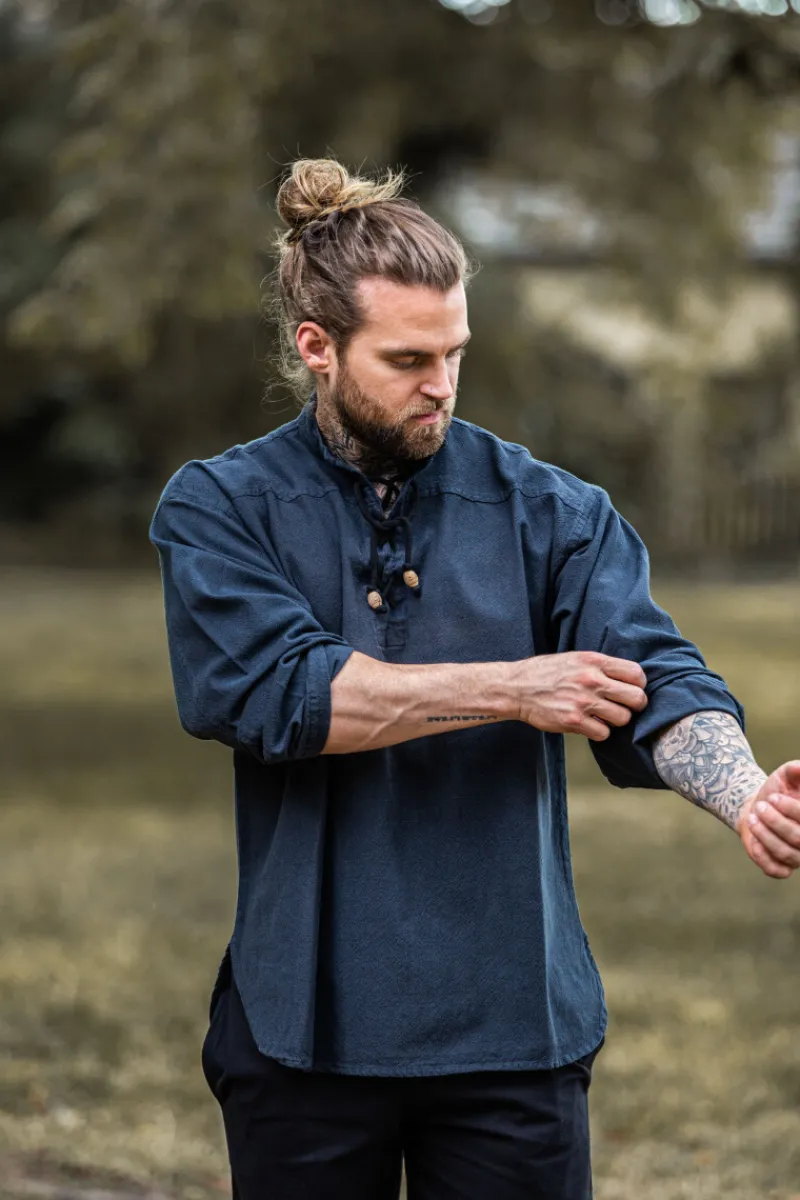 Shop Leonardo Carbone Mittelalterhemd "Ansbert" Blau