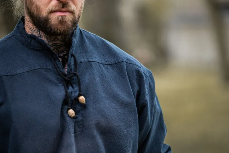 Shop Leonardo Carbone Mittelalterhemd "Ansbert" Blau