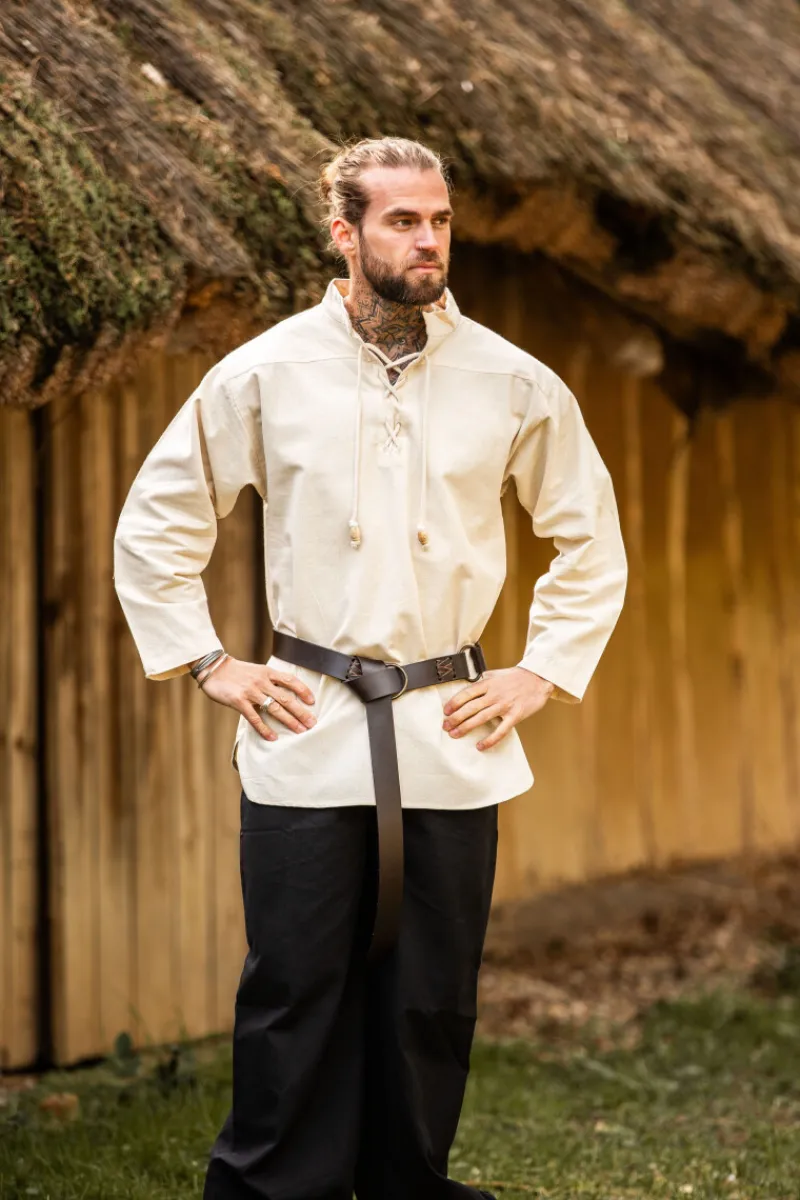 Sale Leonardo Carbone Mittelalterhemd "Ansbert" Natur