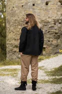 Best Leonardo Carbone Mittelalter-Hemd aus dicker Baumwolle