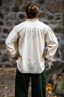Best Leonardo Carbone Mittelalterhemd aus grober Baumwolle