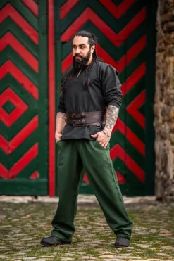 Fashion Leonardo Carbone Mittelalterhose "Dirk" Grün