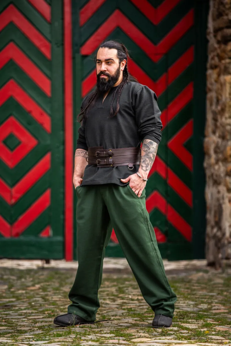 Fashion Leonardo Carbone Mittelalterhose "Dirk" Grün