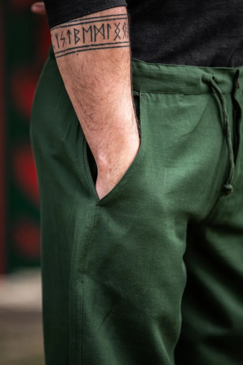 Fashion Leonardo Carbone Mittelalterhose "Dirk" Grün