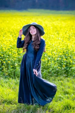 Online Leonardo Carbone Mittelalterkleid "Medusa" Schwarz/Blau
