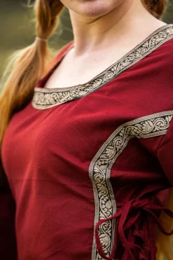 Store Leonardo Carbone Mittelalterkleid mit Bordüre