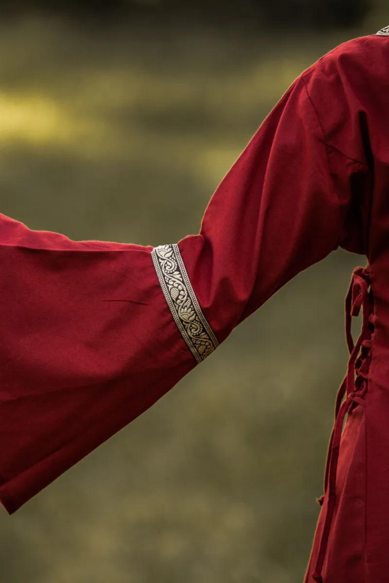 Store Leonardo Carbone Mittelalterkleid mit Bordüre "Sophie" Rot