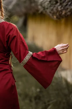 Store Leonardo Carbone Mittelalterkleid mit Bordüre