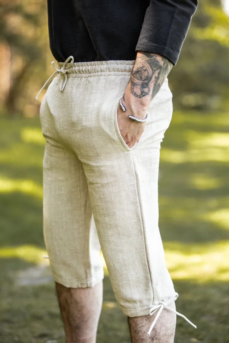 Outlet Leonardo Carbone Mittelalter-Kniebundhose "Veli" farben Hanf