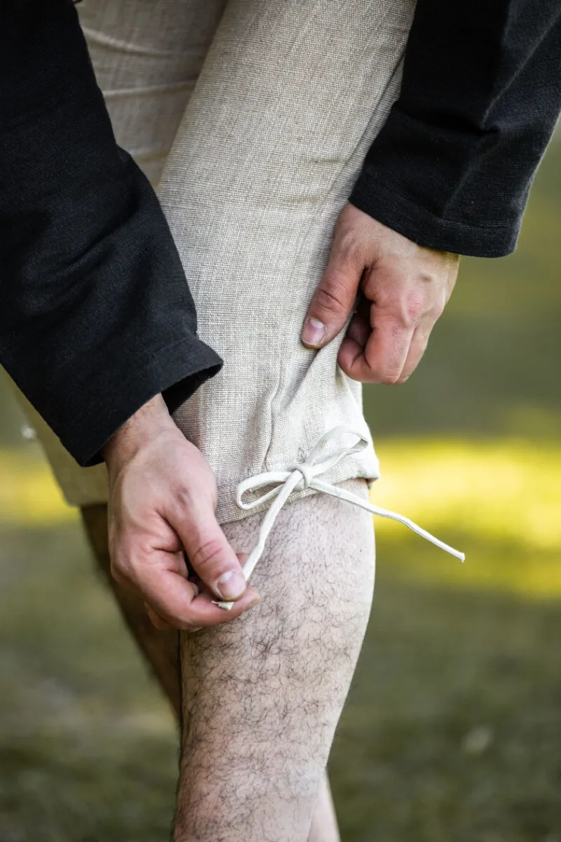 Outlet Leonardo Carbone Mittelalter-Kniebundhose "Veli" farben Hanf