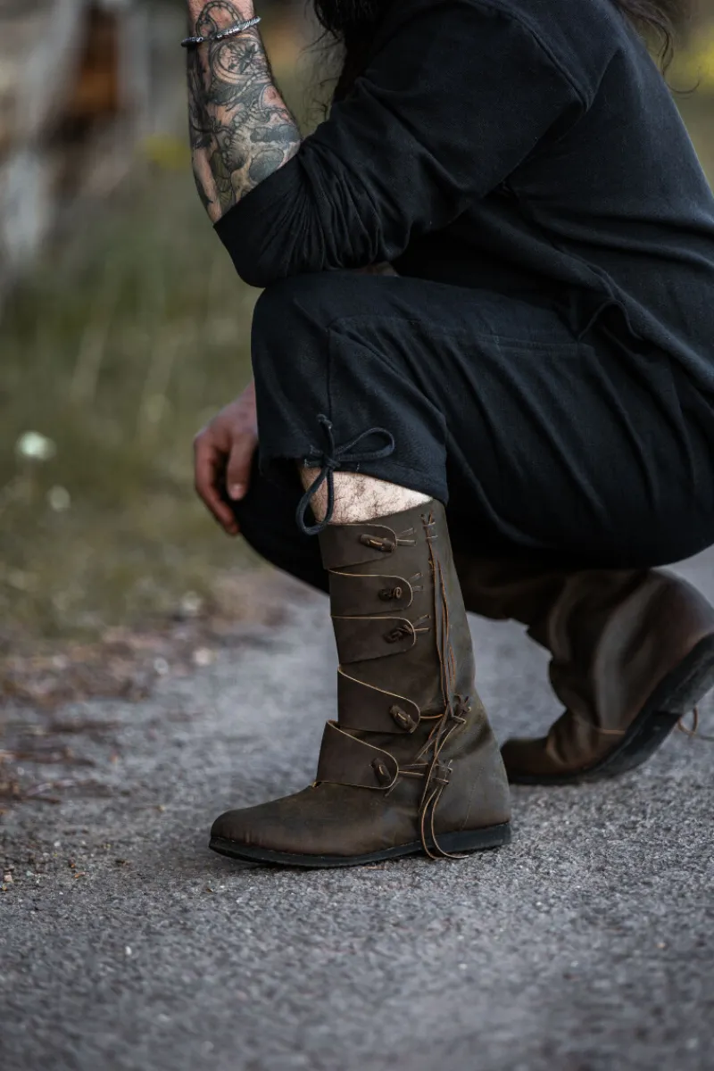 Sale Leonardo Carbone Mittelalter-Kniebundhose "Veli" Schwarz