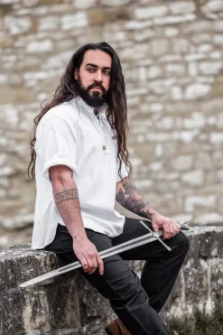 Discount Leonardo Carbone Mittelalter-Kurzarmhemd 