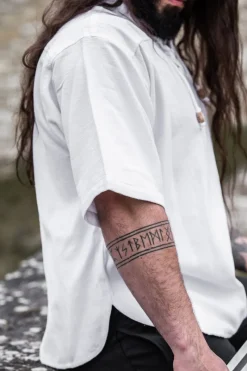 Discount Leonardo Carbone Mittelalter-Kurzarmhemd 