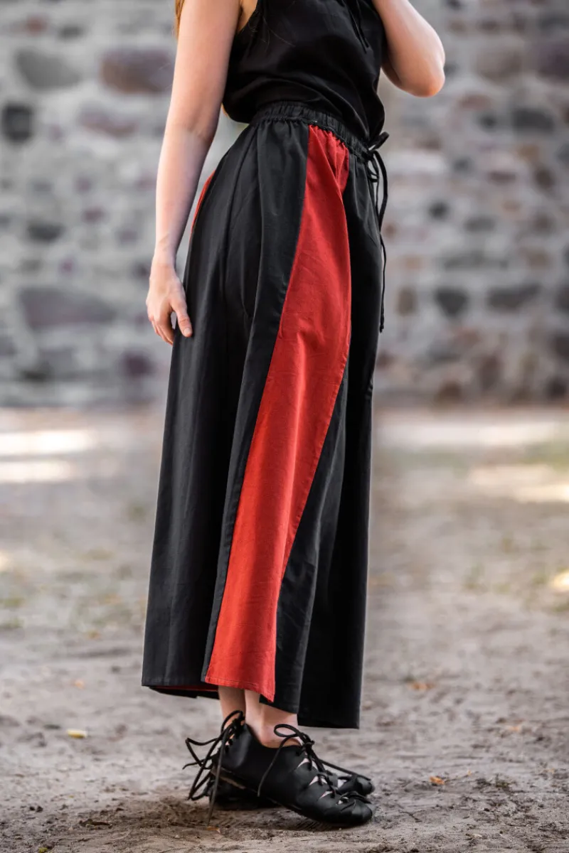 Cheap Leonardo Carbone Mittelalterrock "Dana" Schwarz/Rot