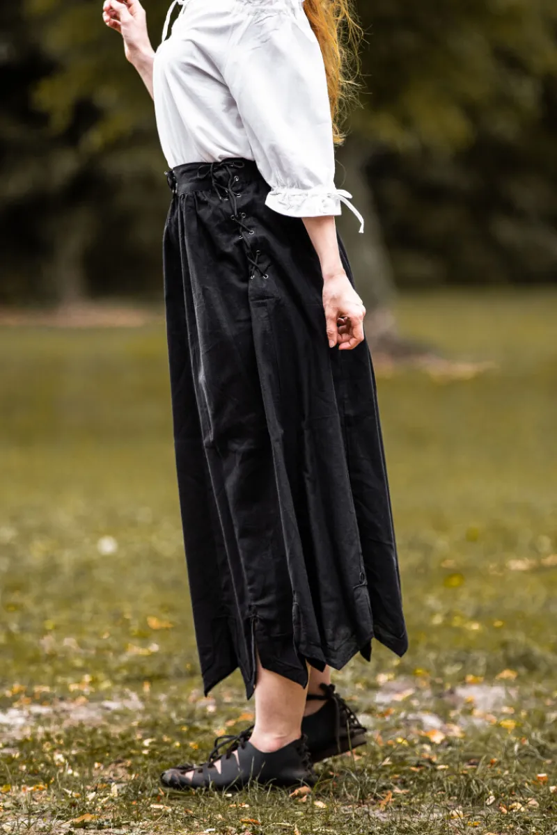 Shop Leonardo Carbone Mittelalterrock mit Stickerei "Svenja" Schwarz