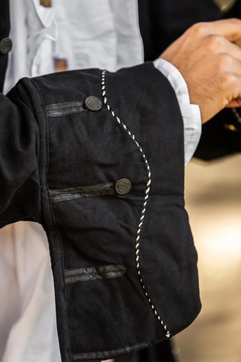 Fashion Leonardo Carbone Piraten-Gehrock "Edward" Schwarz