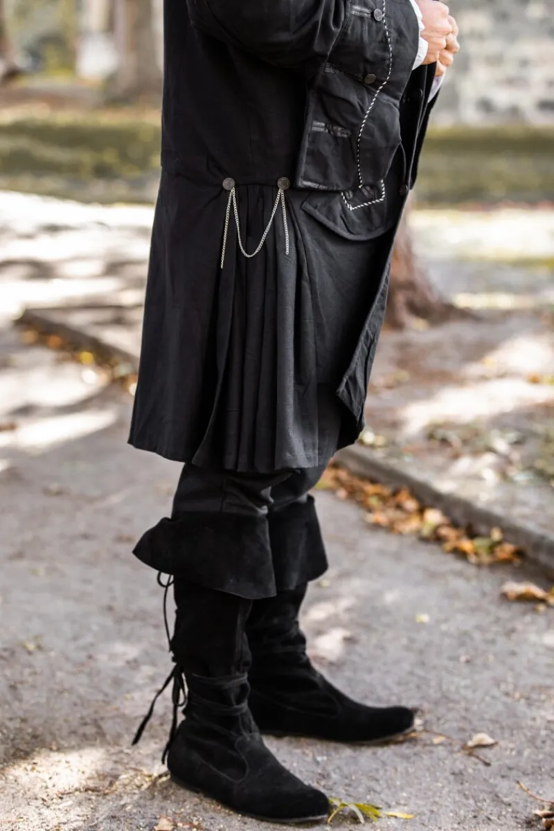 Fashion Leonardo Carbone Piraten-Gehrock "Edward" Schwarz
