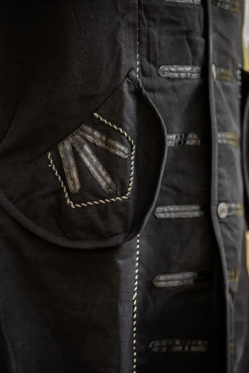 Fashion Leonardo Carbone Piraten-Gehrock "Edward" Schwarz