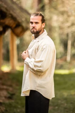 Online Leonardo Carbone Piratenhemd mit Kragen 