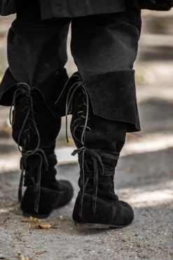 Cheap Leonardo Carbone Piratenstiefel aus Wildleder