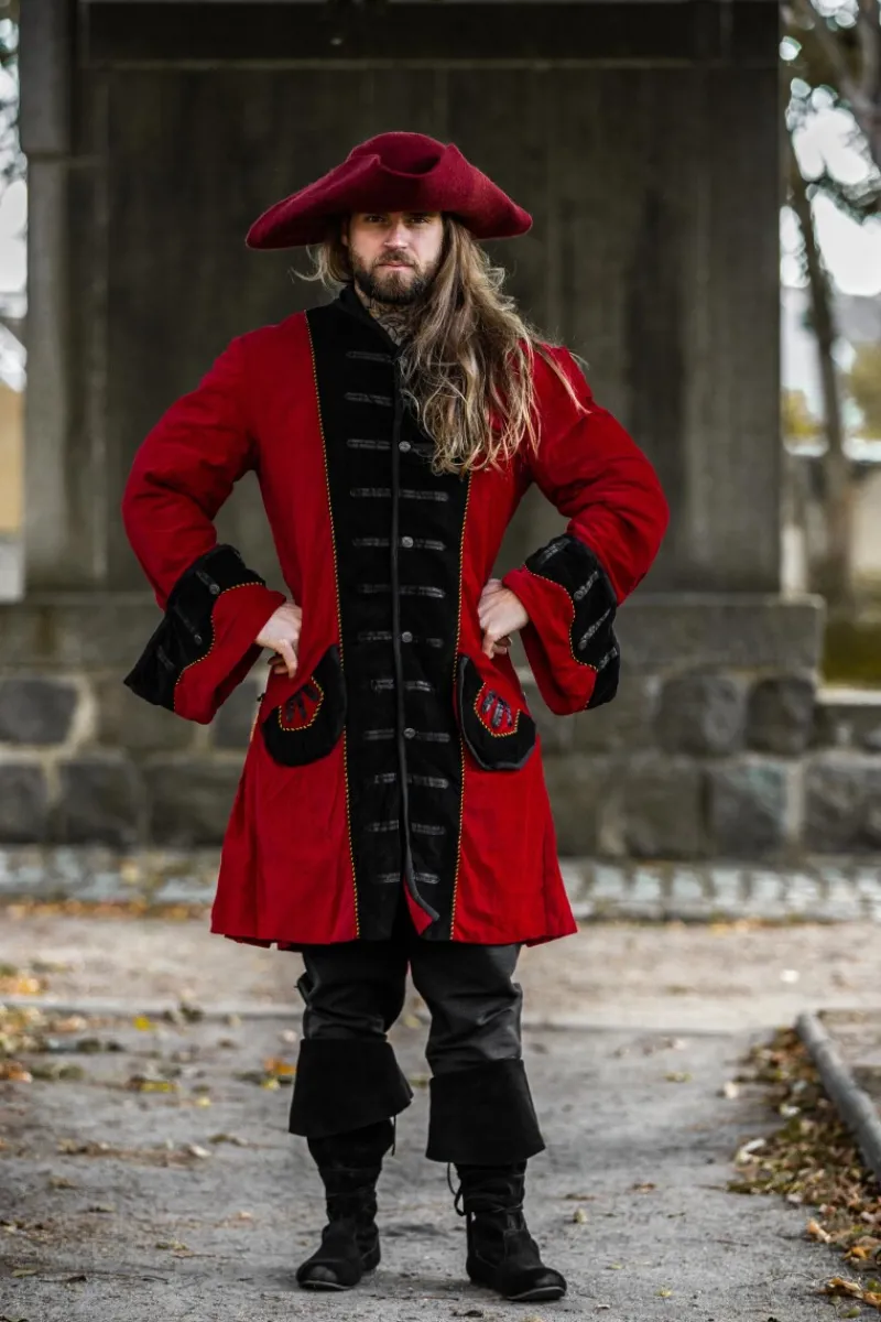 Cheap Leonardo Carbone Piratenstiefel aus Wildleder "Geoffrey" Schwarz