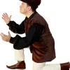 Best Leonardo Carbone Robin-Hood-Hut aus Leder "Alfred" Schwarz