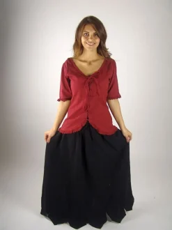 Shop Leonardo Carbone Rüschenbluse "Thea" Rot