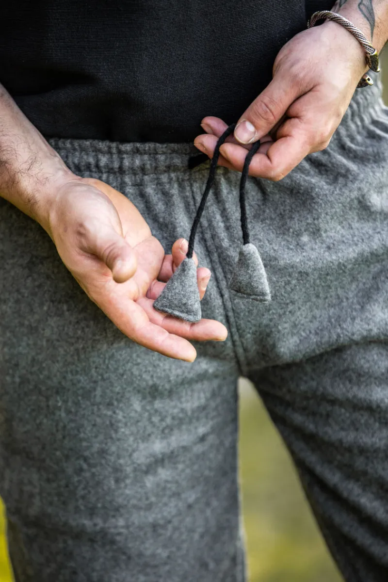 Cheap Leonardo Carbone Rustikale Wollhose "Harald" Grau